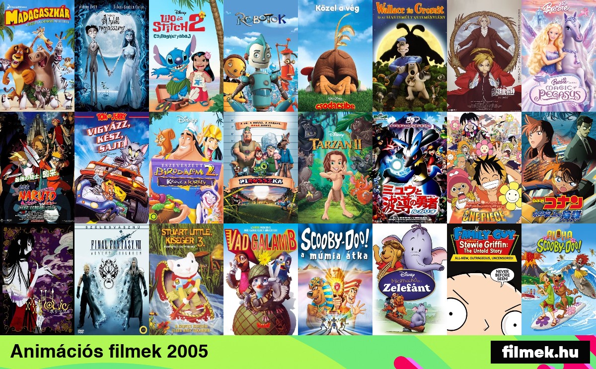 Animációs filmek 2005