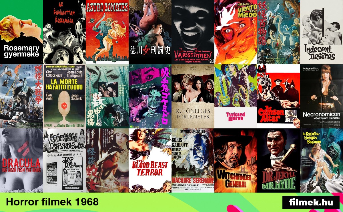 Horror filmek 1968