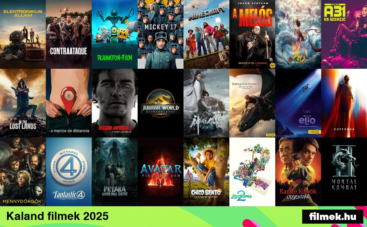 Kaland filmek 2025
