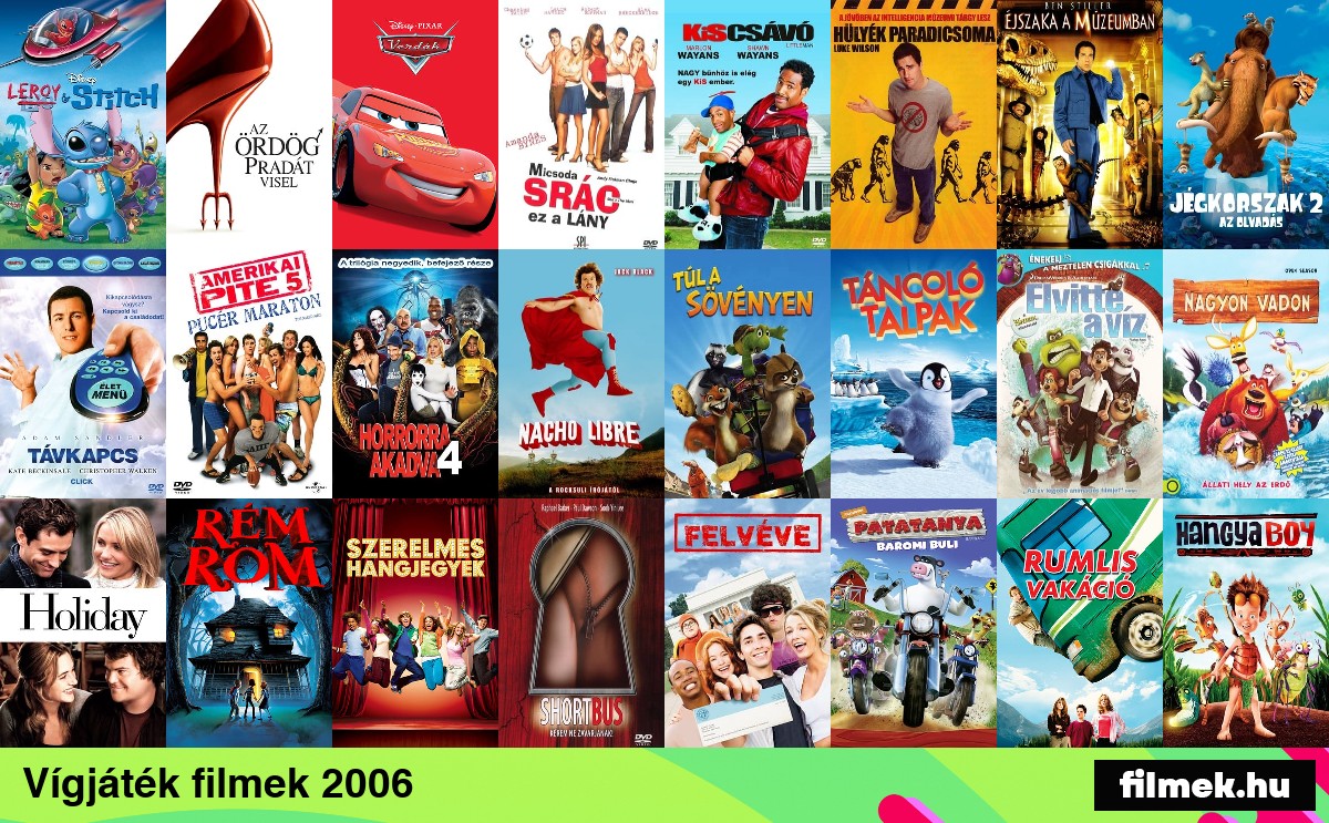 Vígjáték filmek 2006